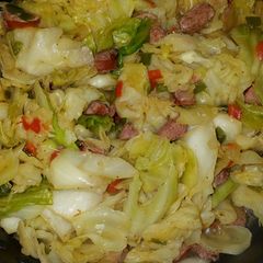 A picture of Sharon's Fried Cabbage.