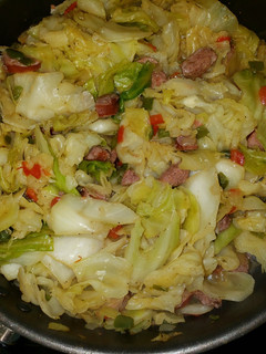 A picture of Sharon's Fried Cabbage.