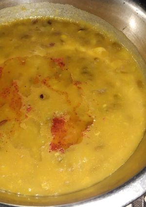 लहसुनी मूंग छिलका चना दाल रेसिपी मुख्य फोटो