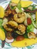 Ensalada con camarones