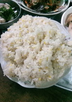 Hình của món Xôi nếp đậu xanh.