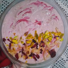 A picture of Gulkand Shrikhand, Rose Shrikhand.