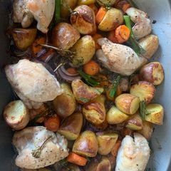 A picture of Chicken Thigh Tray Bake.
