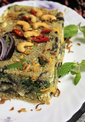 A picture of Quinoa Egg Fried Rice.