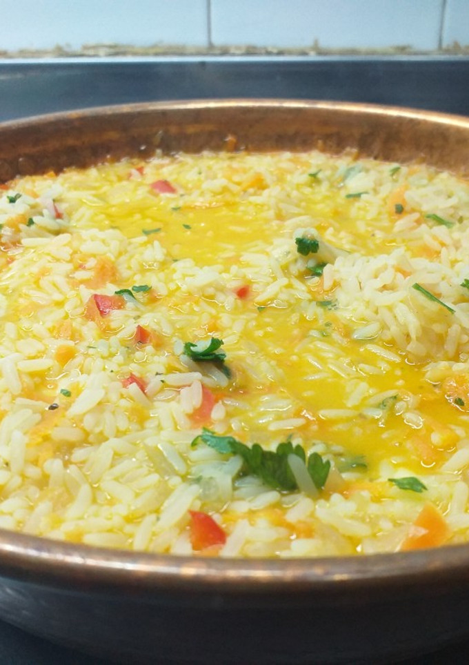 Una foto de Risotto de verduras