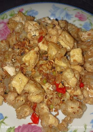 Foto resep ⬜🌶️🧂Tahu cabai garam ala chef Devina Hermawan