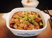 A picture of tofu and mushroom