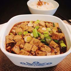 A picture of Mapo Tofu (Meatless).