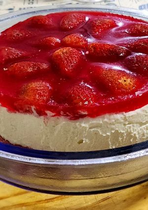 Una foto de Cheesecake de frutilla