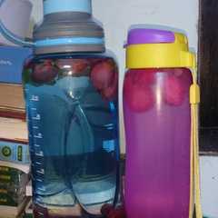 A picture of Infuse water *stroberi+daun mint*.
