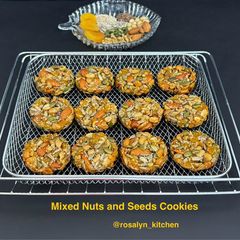 A picture of Rich in Vitamin - Mixed Nuts and Seeds Cookies.