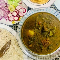 A picture of Palak gosht.