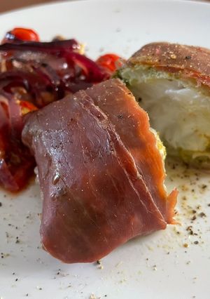A picture of Pesto Parma Parcels of Cod.