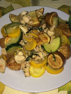Cukkinis csirke recept fotója