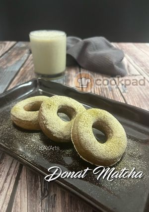 Gambar Donat Teh Hijau (Matcha Doughnuts)