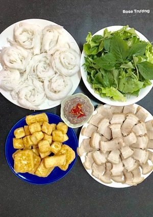 Hình của món Bún Đậu Mắm Tôm.