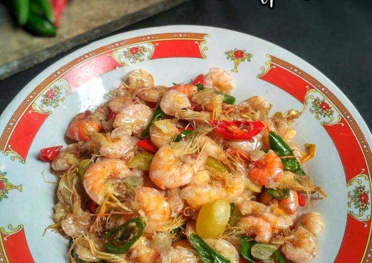 Tumis Udang Simpel