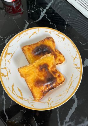Foto resep Basque Burnt Cheese Toast