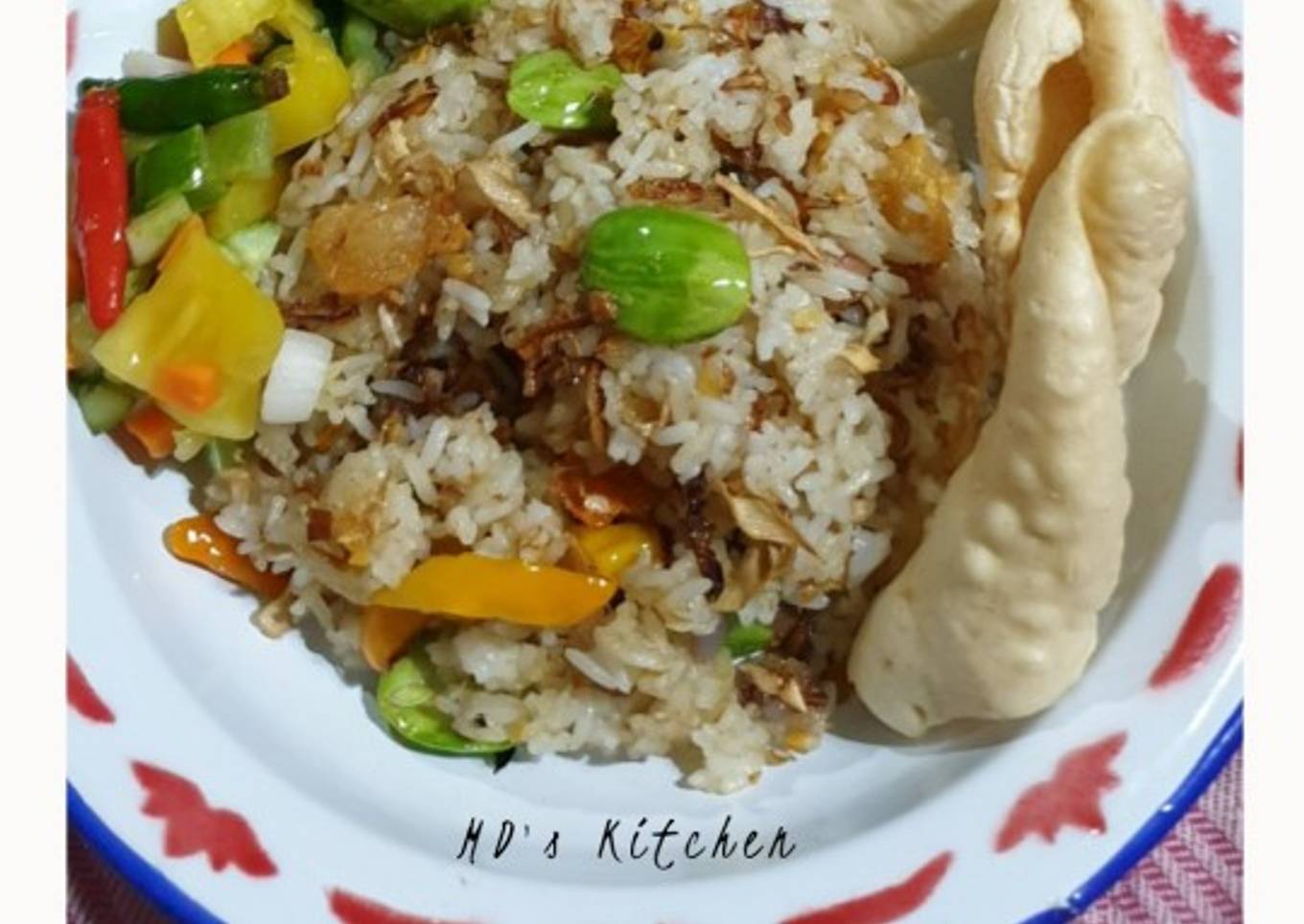 Nasi Goreng Ikan Asin Kecombrang