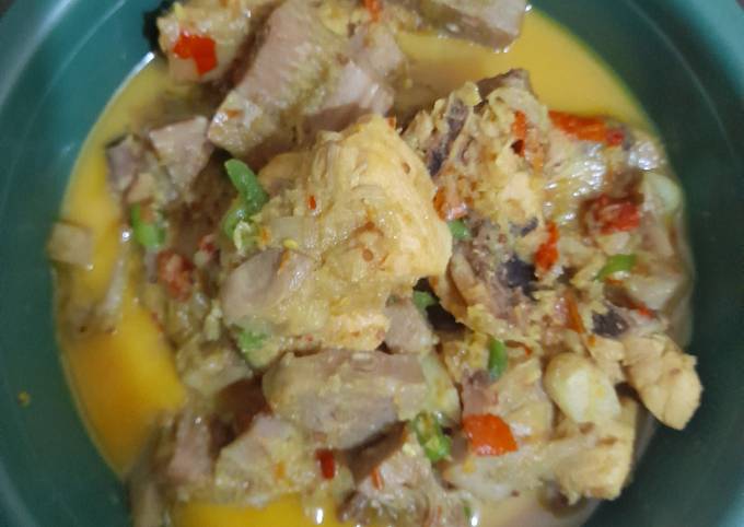 Resep: Sayur nangka kuah kuning Yang Enak