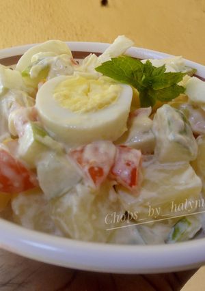 A picture of Potato salad.