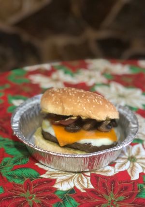 Una foto de Hamburguesa Wagyu triple queso