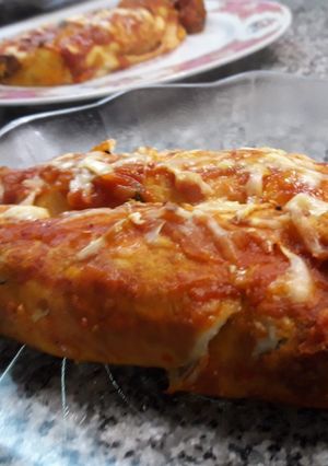 Una foto de Canelones de verdura y pollo