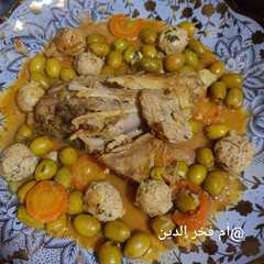 طاجين الزيتون بالجزر و الديك الرومي😍😋-レシピのメイン写真