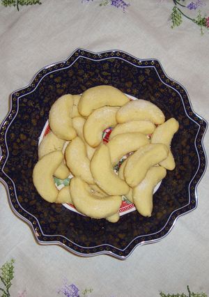 A picture of Christmas Cookies- Classic Vanillekipferl.