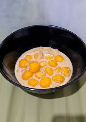 Foto resep 5. Bola labu kuah durian
