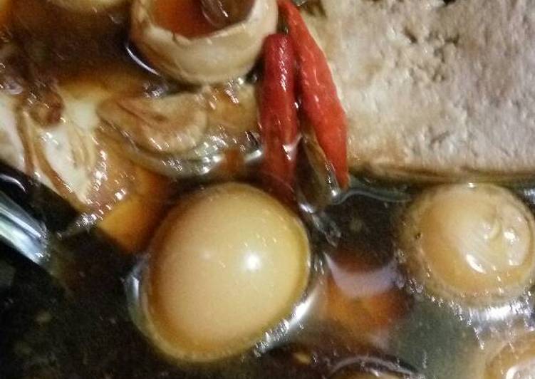 Bagaimana Menyiapkan Tahu telur puyuh kecap, Lezat Sekali