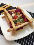 Insalatona pollo, noci, feta e grissinotti #cookpadchallenge