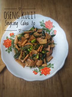 Foto resep Oseng Kulit Singkong Cabai Ijo