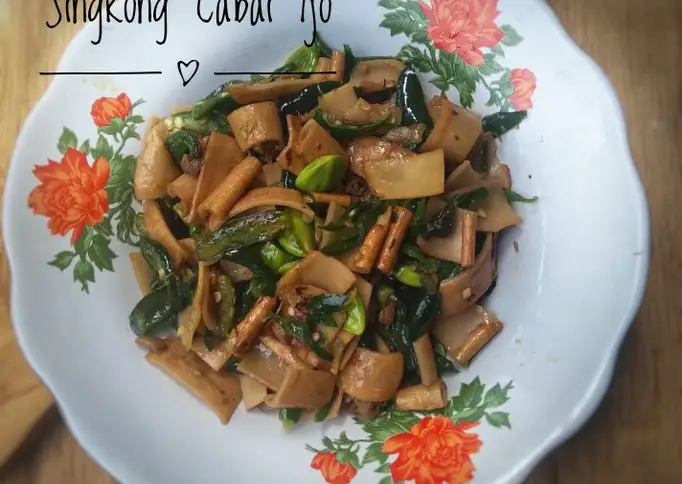 Oseng Kulit Singkong Cabai Ijo