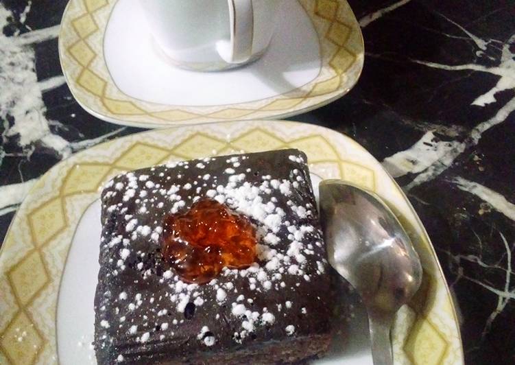 Quick Chocolate Brownies with Coffee