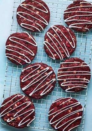 A picture of Red velvet cookies.