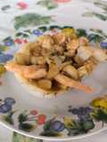 Choco con gambas
