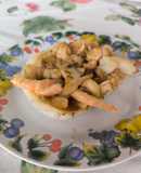 Choco con gambas
