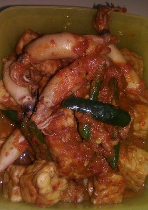 Foto resep Cumi Asin Balado Hot