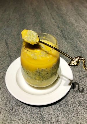Una foto de Chía pudding tropical