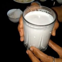 Homemade Coconut Milk A picture of Homemade Coconut Milk.