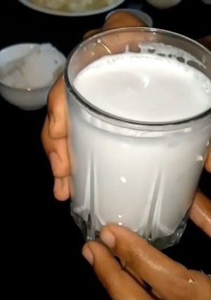 A picture of Homemade Coconut Milk.
