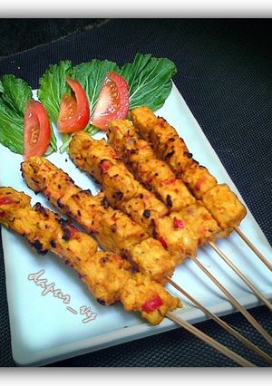 Foto resep SATE TEMPE bumbu Kari Pedas