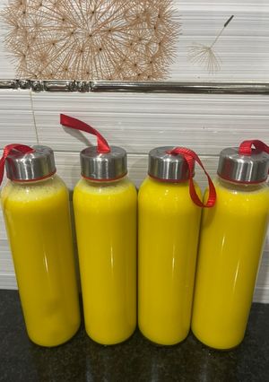 Hình của món Sữa Bí Đỏ.