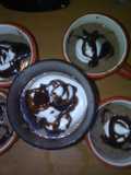 Pudin de chocolate, sin leche