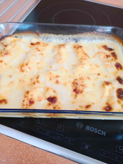 Una foto de Canelones de atún