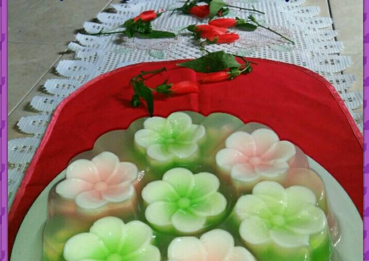 Bagaimana Menyiapkan puding kaca putu ayu yang Menggugah Selera