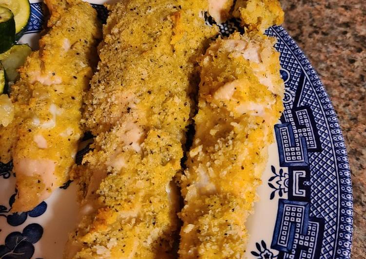 Easiest Way to Make Speedy Mojos &#34;Catnip&#34; special Panko crusted chicky strips