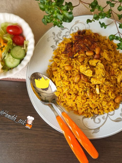 عکسی از دستور شوید لوبیا چیتی با مرغ (پلومخلوط)🥰