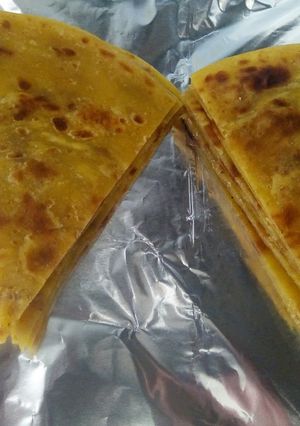 A picture of Pumpkin chapati.
